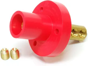 Marinco CLMMR2-CX CLM Cam Type, Mini Panel Mount, 150 Amp, 600 Volt, #8 - #2 AWG double set screw, Male - Red (C)