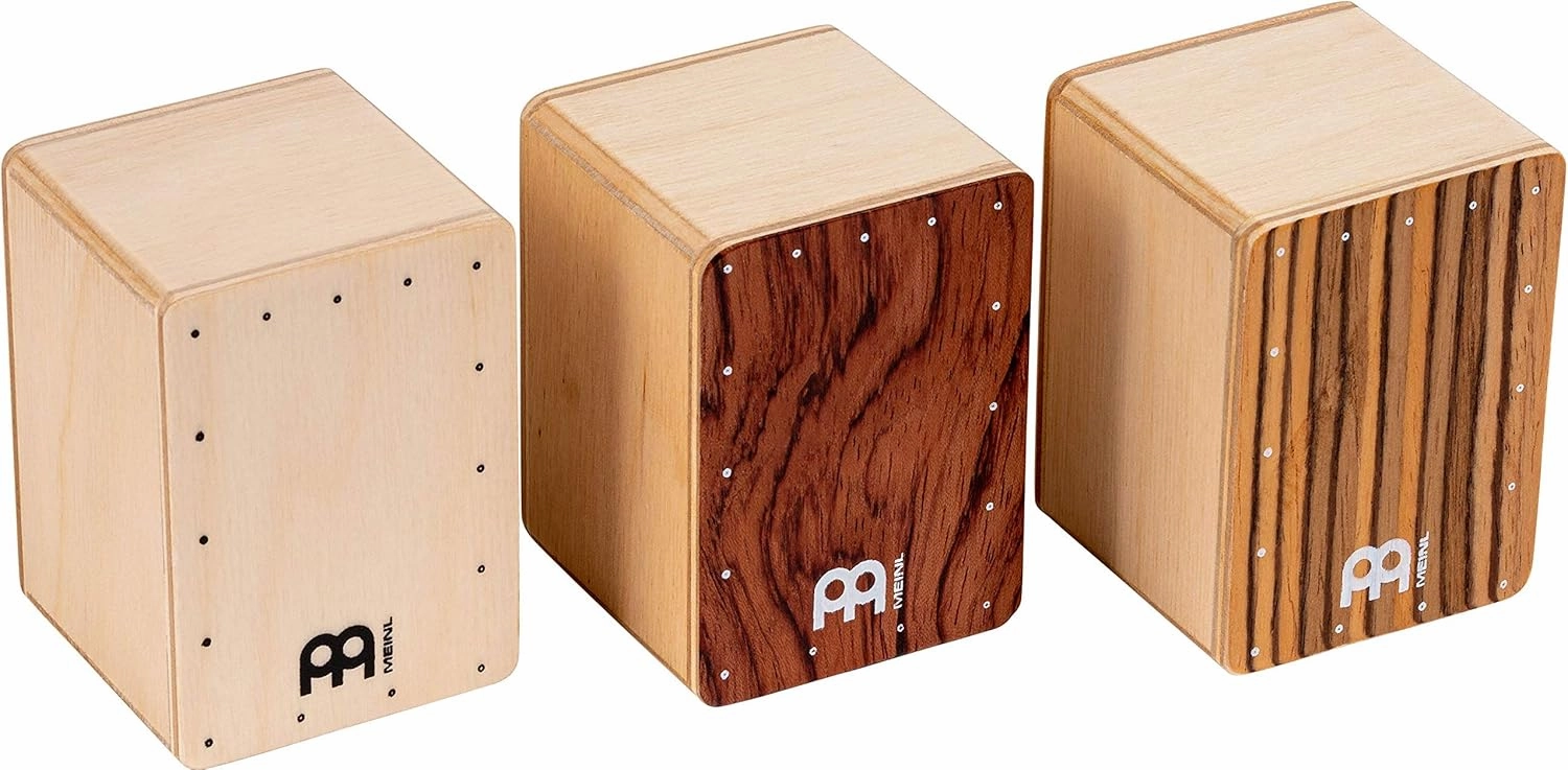 Meinl Percussion Mini Cajon Shaker Set Made in Europe-Baltic Birch Body, 2-Year Warranty, 3 Piece Mixed (SH50-SET)