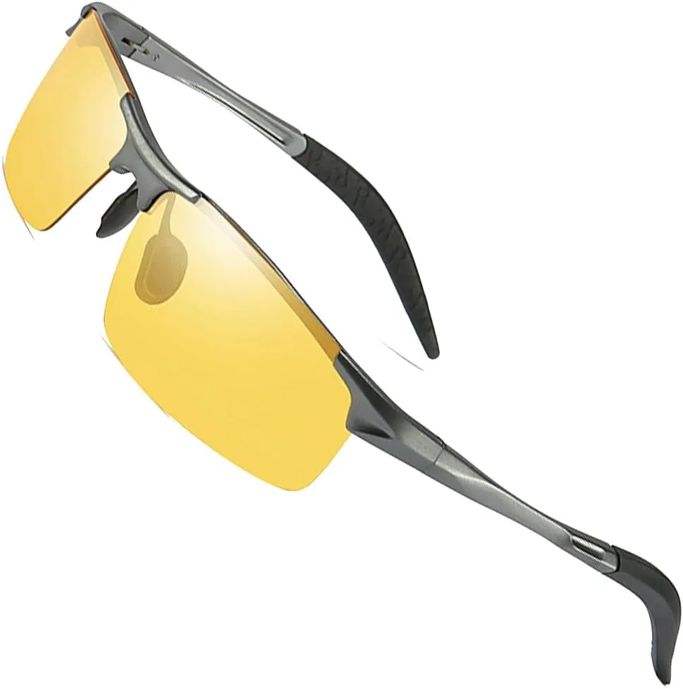 Men's Photochromic Polarized UV400 Sunglasses for Outdoor Fishing Golf Beach Baseball Sports