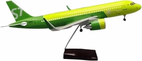 Metal Aircraft Model 47CM 1/80 for A320NEO Siberia S7 Model Toy Light & Wheel Landing Gear Diecast Resin Plane Model Aviation Enthusiasts(No Light)