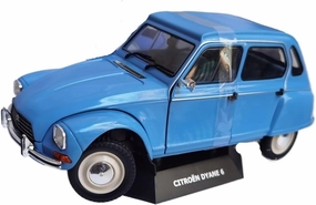 Metal Vehicles Toys 1/18 for Citroen Dyane 6 Blue Classic Alloy Car Model Display Stand Decoration Metal Toy Home Or Office Décor
