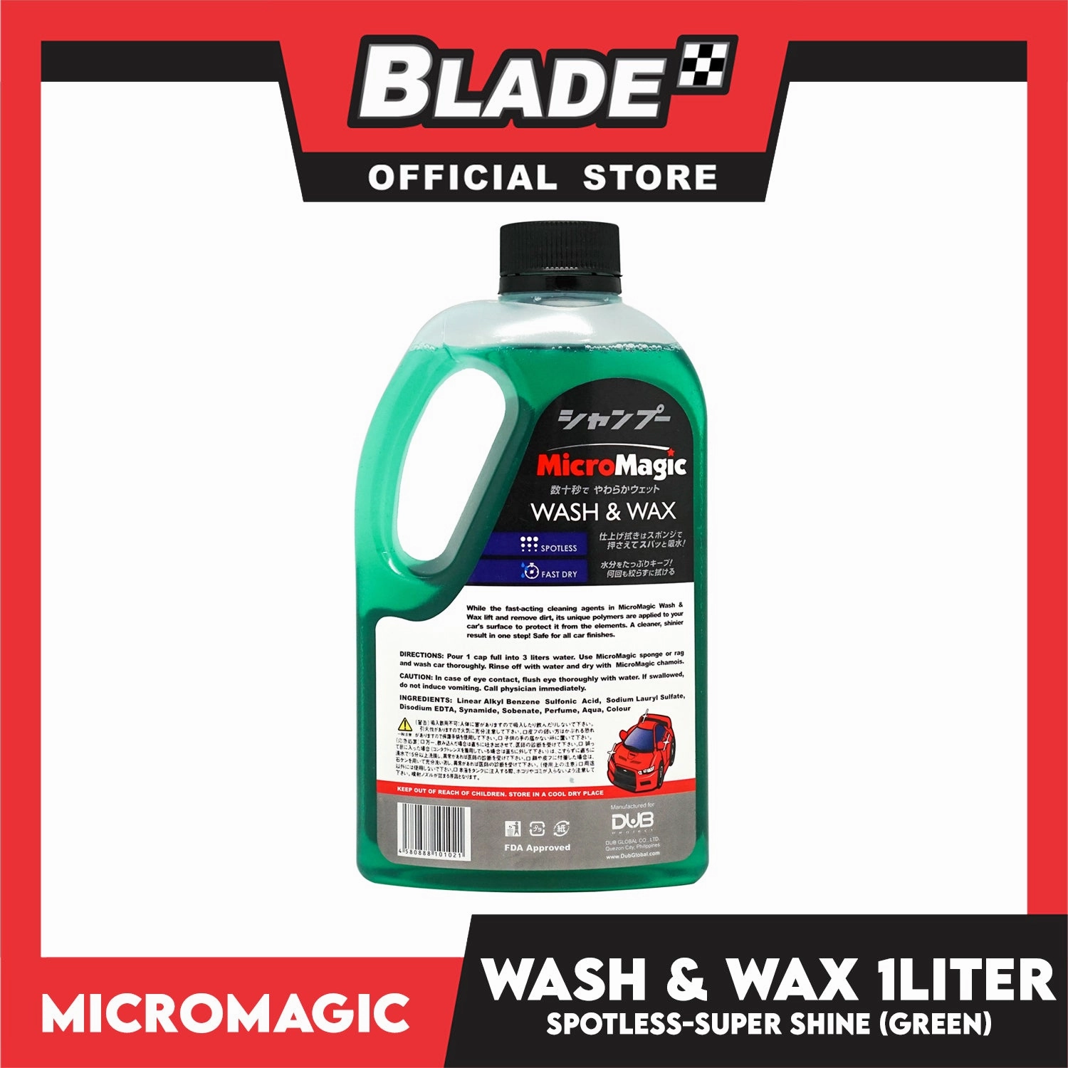 Micromagic Wash and Wax 1Liter
