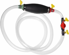 Mikinona 1Set Hand Siphon Pump for Gas Oil and Water Manual Portable Hose with Switch Tube Essential Emergency Transfer Pump for Automotive Use