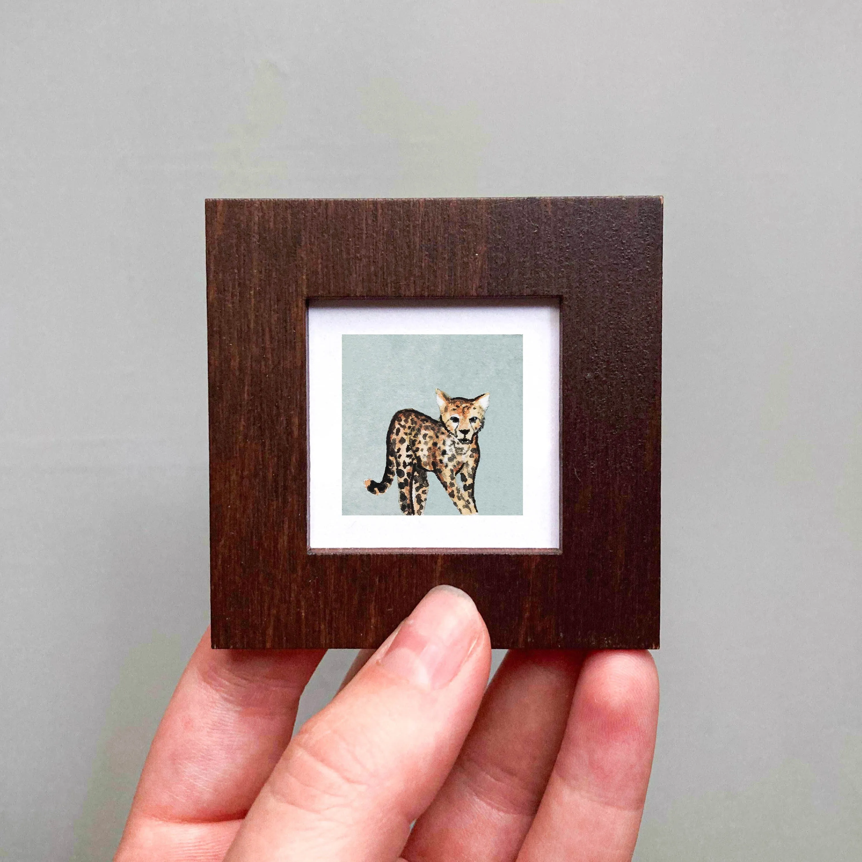 Mini 1" Cheetah Watercolor Print