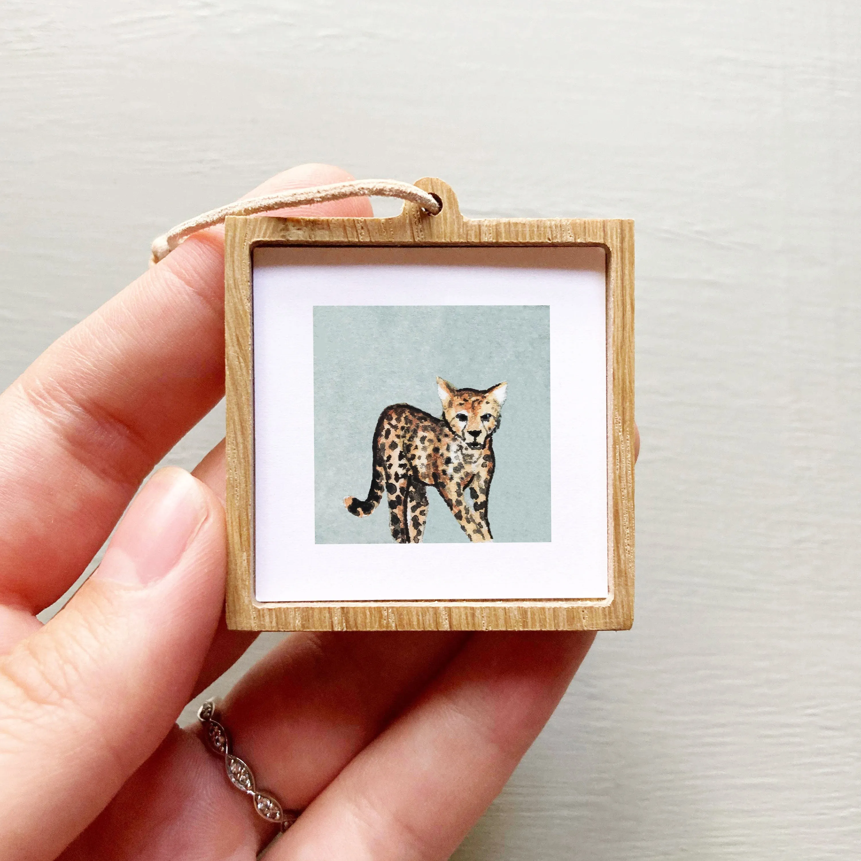 Mini 1" Cheetah Watercolor Print