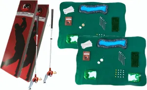 Mini Indoor Golf Game Set of 2 Player Pack Games for Adults Indoor Mini Golf Course Set for Adults and Kids with 35" Shotmaker Golfer, Putting Green and Clubs