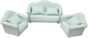 Mini Scene Sofa Set 1:12 Scale Miniature Home Accessories Soft Mini Sofa Pillow for Boys and Girls Playroom