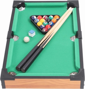 Mini Pool Table Set with Billiardand Balls - Delicate, Portable Table Top Game for Kids - Mini Tabletop Pool Set, Ideal Entertainment Option for Family Events