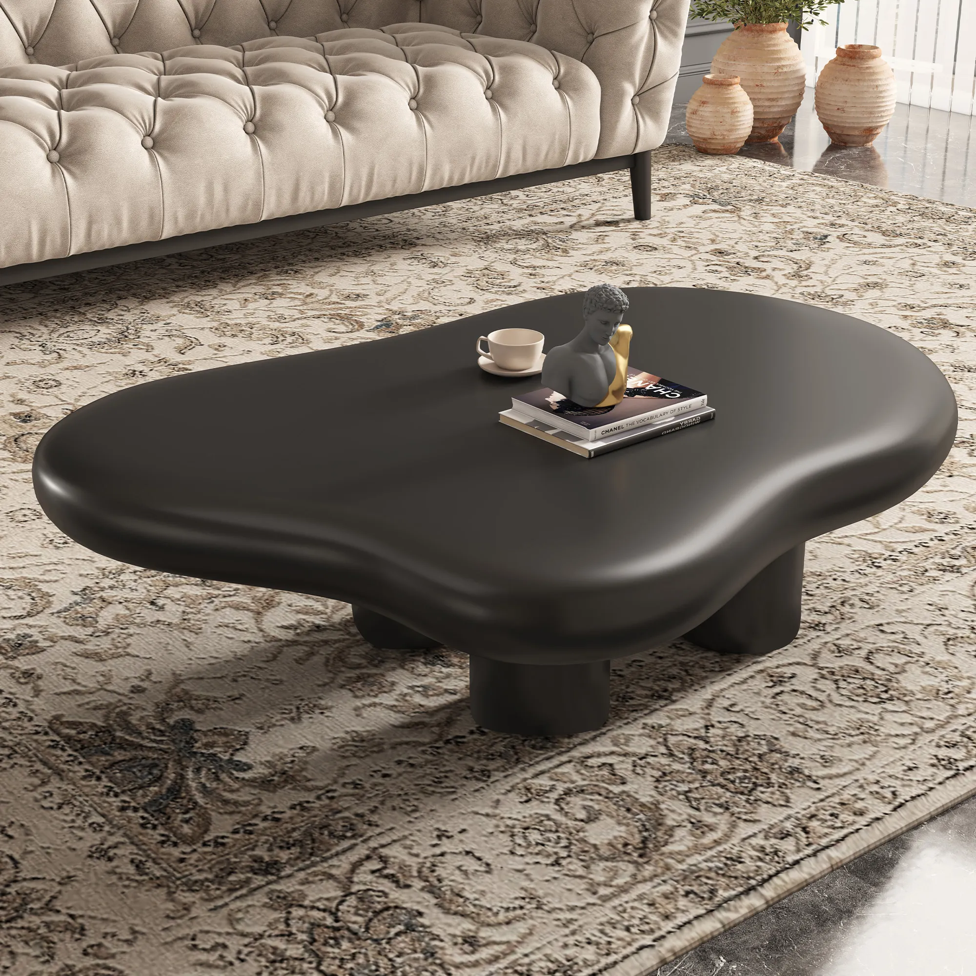 Modern Wood Coffee Table with Legs