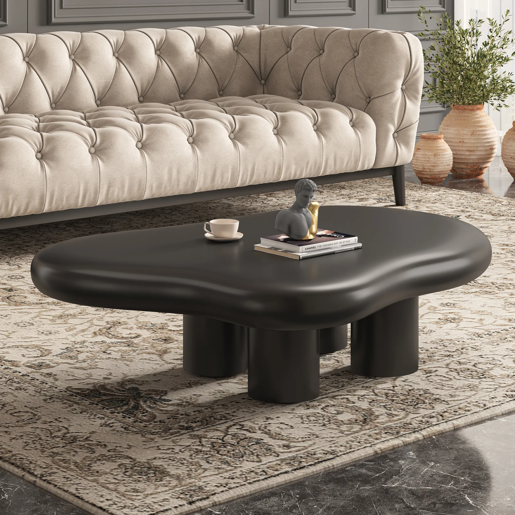 Modern Wood Coffee Table with Legs