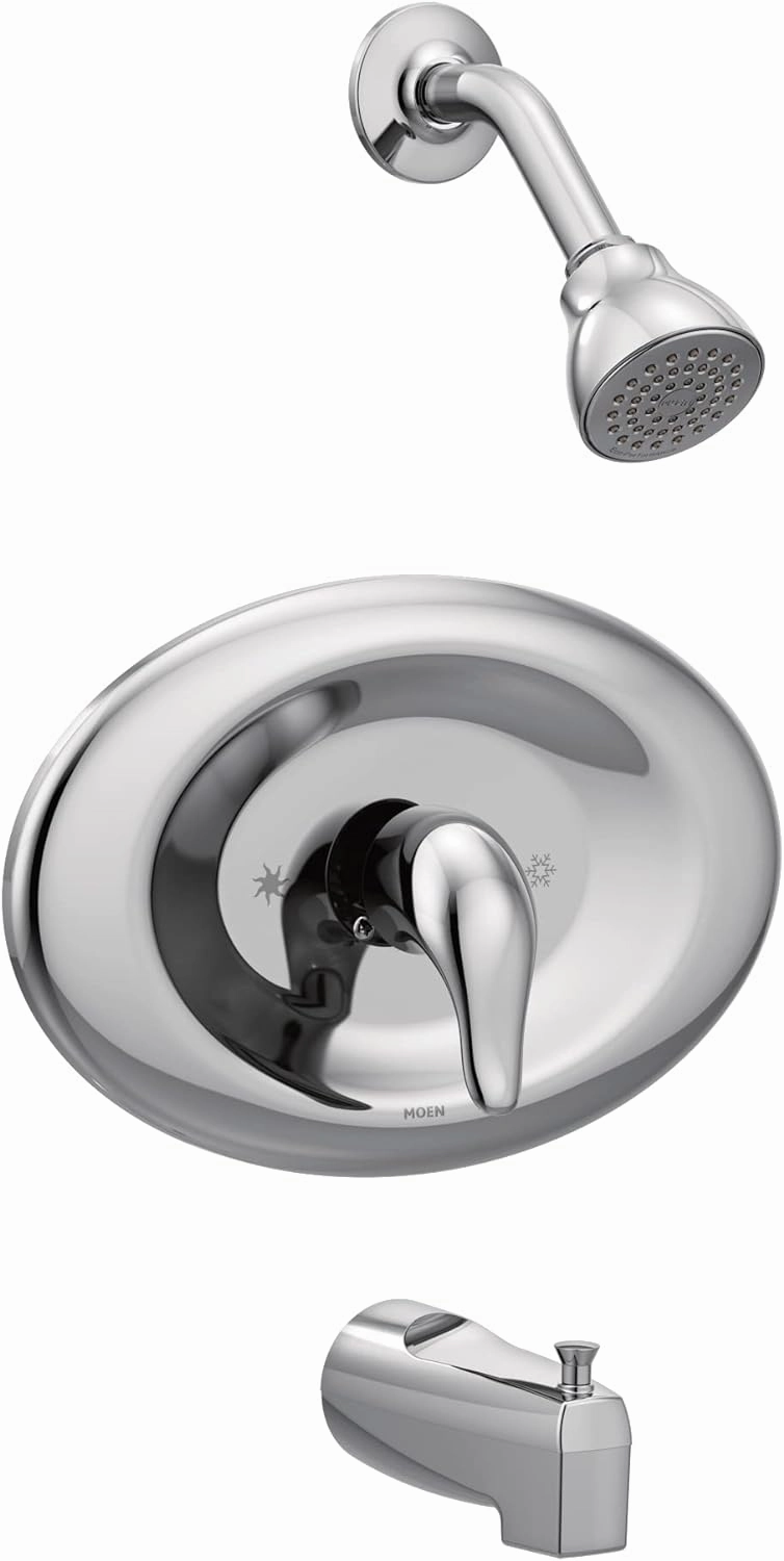 Moen TL2369EP Chateau Posi-Temp Eco-Performance Shower Trim Kit Valve Required, 1, Chrome