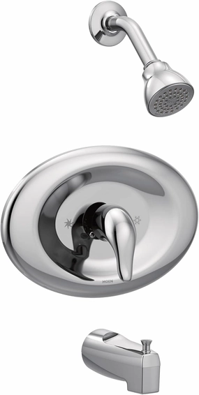 Moen TL2369EP Chateau Posi-Temp Eco-Performance Shower Trim Kit Valve Required, 1, Chrome