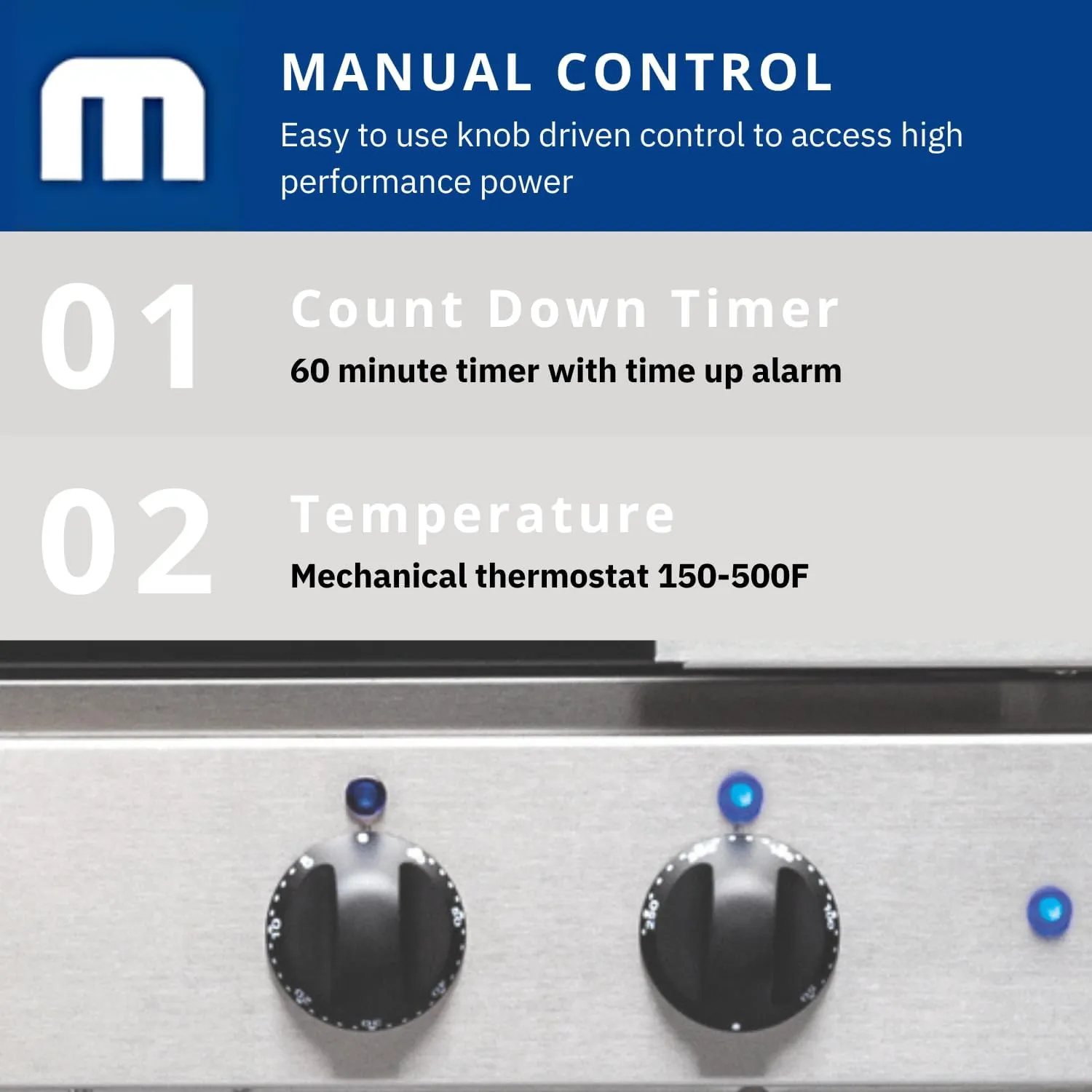 Moffat Turbofan E28 Series Full Size Countertop Electric Convection Oven, Single Deck, Manual Control, 208v/50/60/1ph