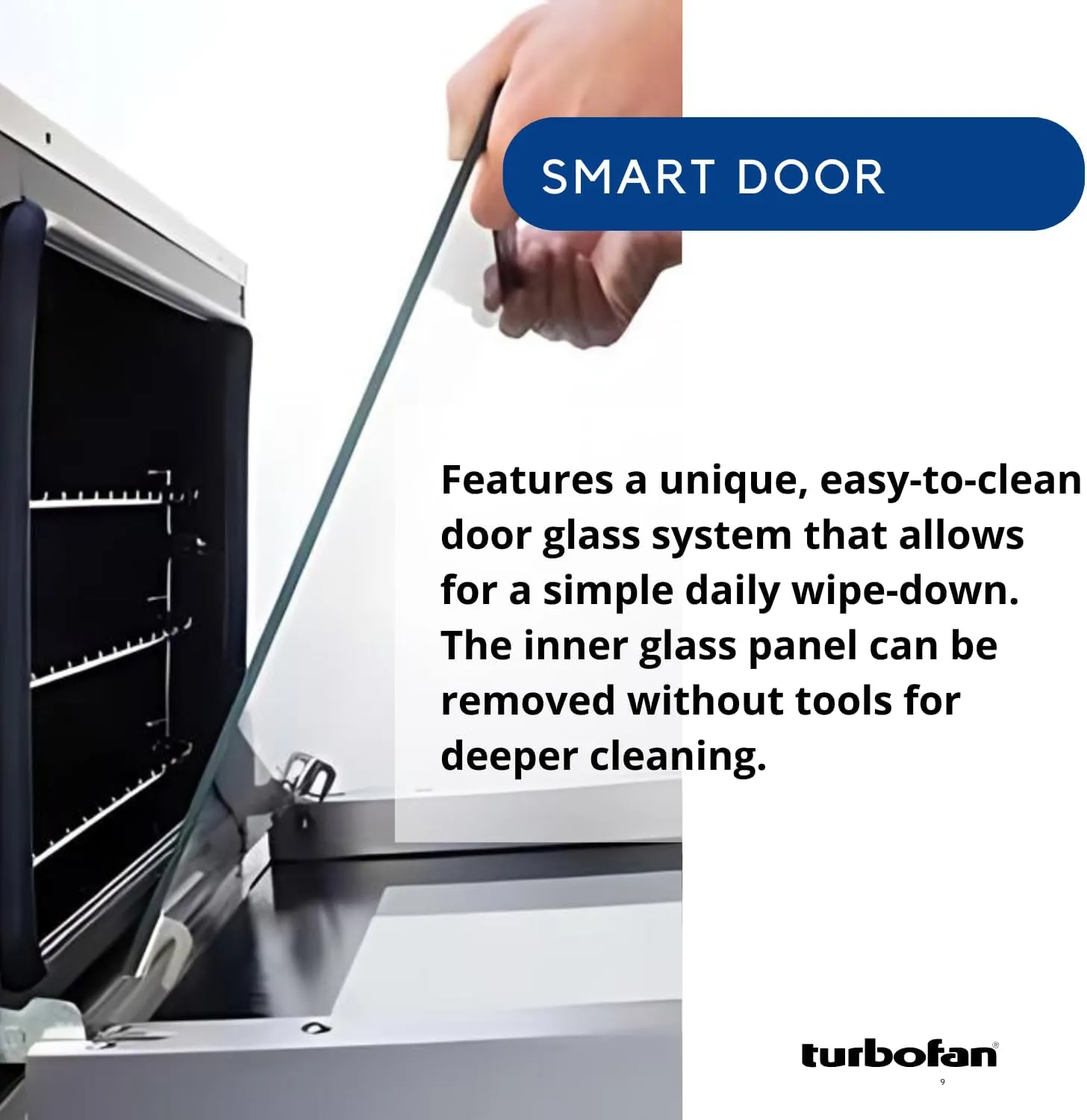 Moffat Turbofan E28 Series Full Size Countertop Electric Convection Oven, Single Deck, Manual Control, 208v/50/60/1ph