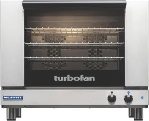 Moffat Turbofan E28 Series Full Size Countertop Electric Convection Oven, Single Deck, Manual Control, 208v/50/60/1ph