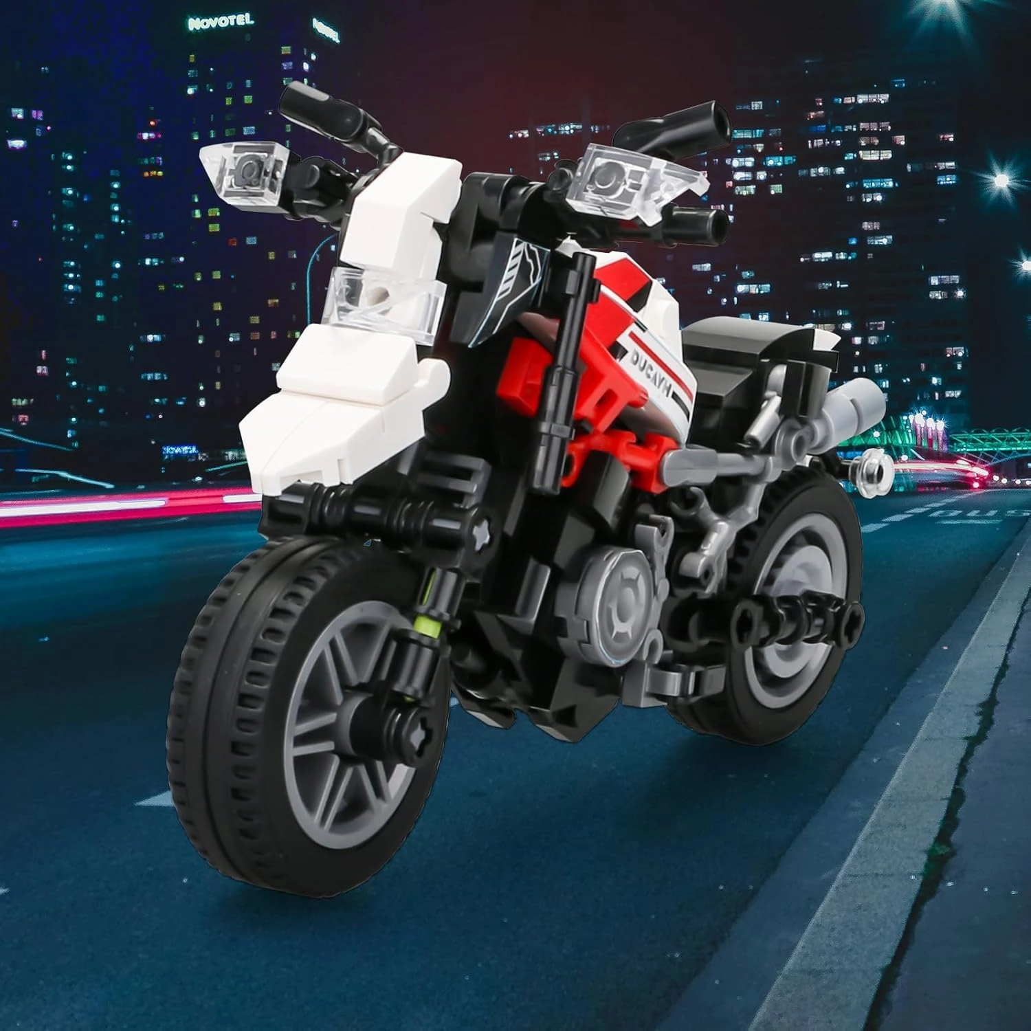 Motorcycle Building Blocks for Boys, 88012 Collectible Motorcycle Display Models Off-Road Motorbike Building Toy 303Pcs,Birthday for Age 6  Boys, Compatible with Classical Brand Set