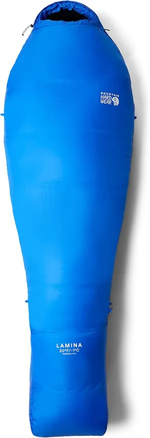 Mountain Hardwear Unisex Lamina 30F/-1C Short, Bright Island Blue, Left-Hand Zipper