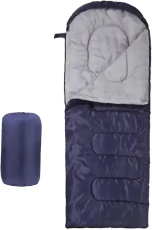 Multi-Purpose Envelope Sleeping Bag, Ultralight Carry Bag, Soft, Thick and Warm, for Outdoor Camping, Travel, Hiking with Compression Bags