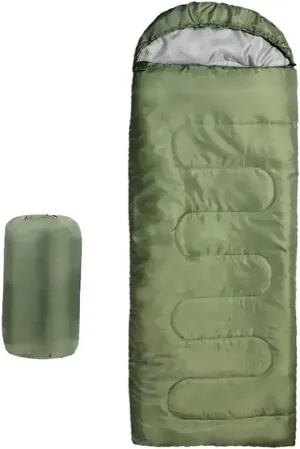 Multi-Purpose Envelope Sleeping Bag, Ultralight Carry Bag, Soft, Thick and Warm, for Outdoor Camping, Travel, Hiking with Compression Bags