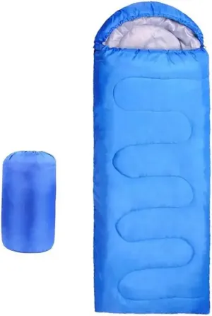 Multi-Purpose Envelope Sleeping Bag, Ultralight Carry Bag, Soft, Thick and Warm, for Outdoor Camping, Travel, Hiking with Compression Bags
