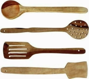 Multispace Wooden Spatula (Pack of4)
