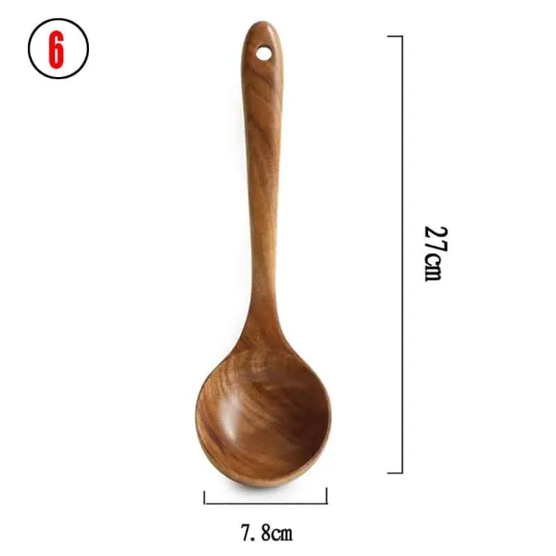 Natural Wood Cooking Utencils