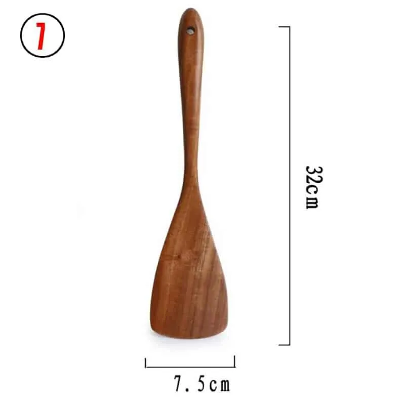Natural Wood Cooking Utencils