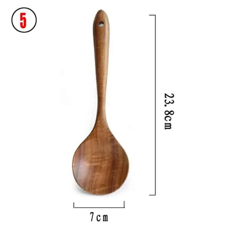 Natural Wood Cooking Utencils