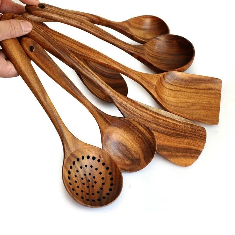 Natural Wood Cooking Utencils