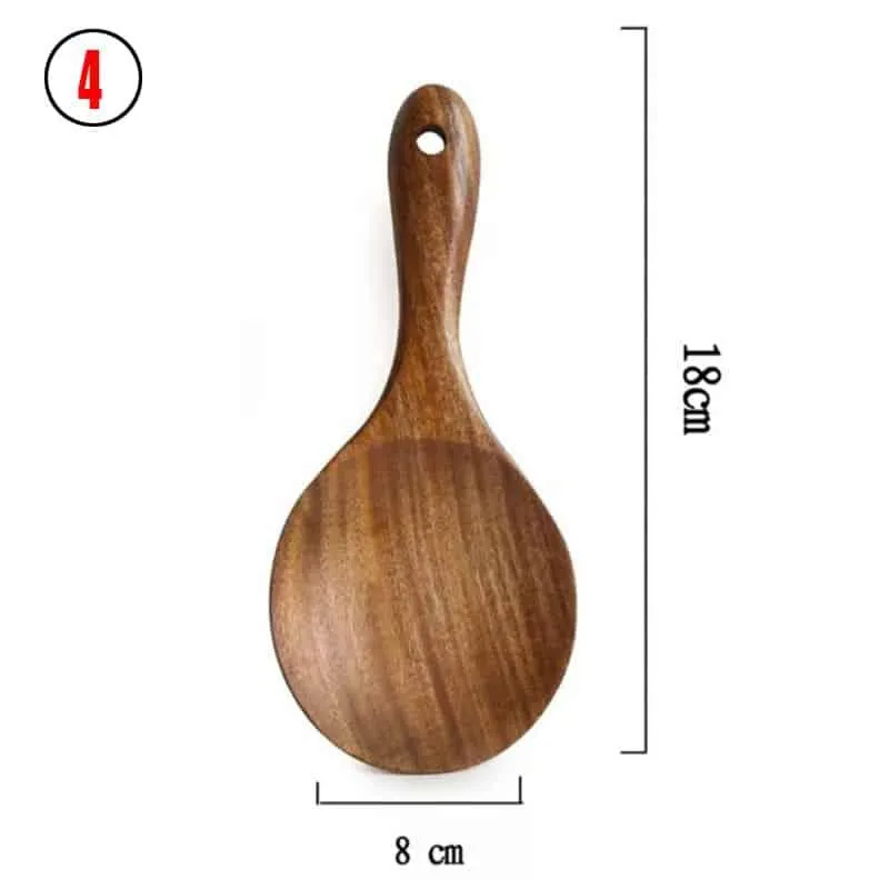 Natural Wood Cooking Utencils