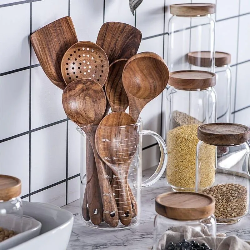 Natural Wood Cooking Utencils