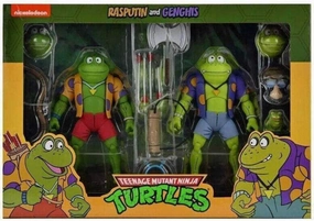 NECA Teenage Mutant Ninja Turtles 7" Scale Genghis & Rasputin Frog Collectible Action Figures Set