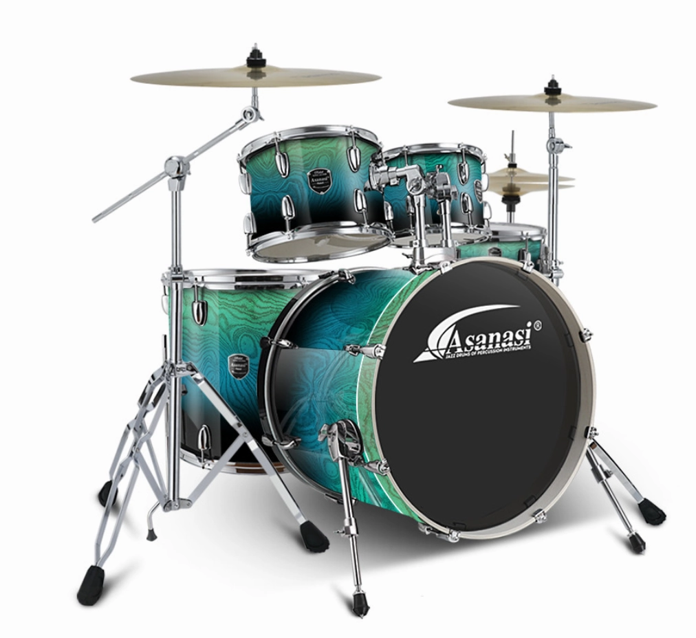 New Professional Level Jazz Drum Set - Many Colours - Logo Customise