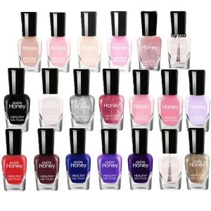 Non Toxic Nail Polish Set, Easy Peel Off and Fast Dry NailPolish Set for Pack, Eco Friendly and Organic Water Based Nail Polish for Women,Teens(20 Bottles)