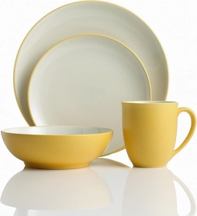 Noritake Colorwave Mustard Mini Plates, 6-1/4-inch, Set of 4