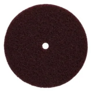Norton Bear-Tex Disc, 6" x 1/2" Non-Woven Arbor Hole, Maroon Medium (05073)