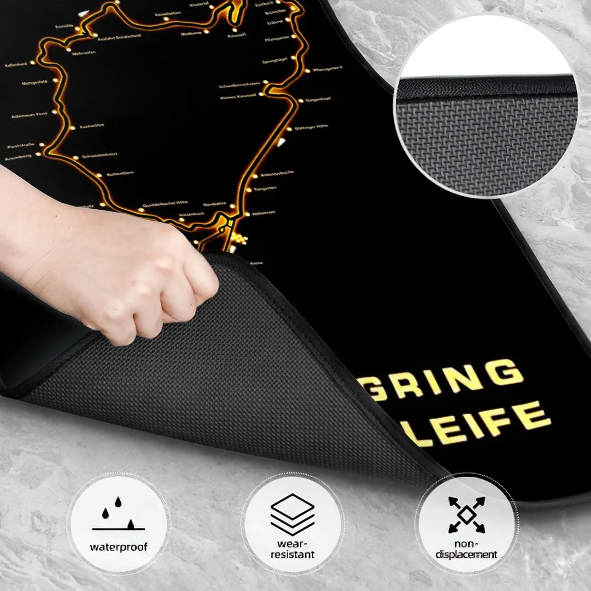 Nurburgring Inspired Automotive Floor Mats