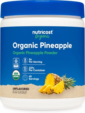 Nutricost Organic Pineapple Powder (8 OZ) - USDA Certified Organic, Pineapple Juice Powder, Gluten Free