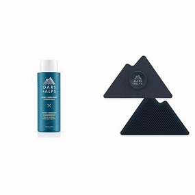 Oars   Alps Men's Moisturizing Body and Face Wash, California Coast Scent, 1 Pack Silicone Body Scrubber, Sensitive Skin Friendly