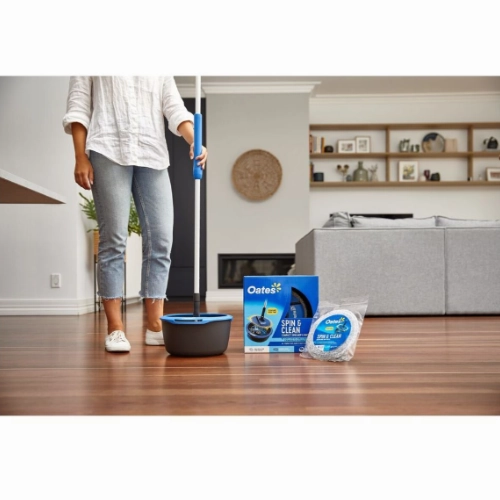 Oates Spin & Clean Compact Spin Mop & Bucket Set