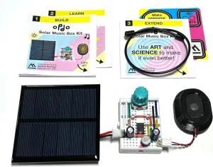 opdo Solar Music Box Kit | Turn Sunlight into Sound | STEM/STEAM DIY Circuit | Ages 9  | Generative Musical Instrument | Ohio Made | Millions of Tonal and Rhythmic Patterns | opdo | Makefast Workshop