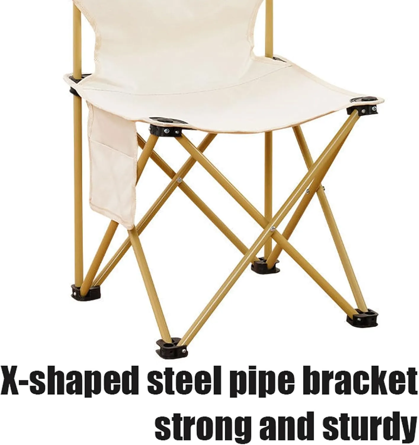 Outdoor Camping air Sets with Table, Aluminum Alloy Folding Camp Table and airs Side Pockets Carry Bags, for Fishing Hiking Sports