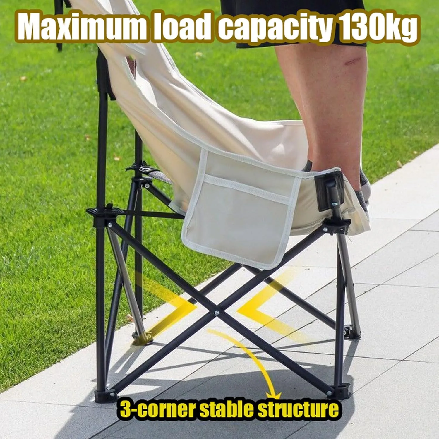 Outdoor Camping Chair Set with Roll up Carbon Steel Camping Tables Folding Beach Picnic Tables Portable Ultralight Hiking Chairs for Outdoor Backyard,Tailgating