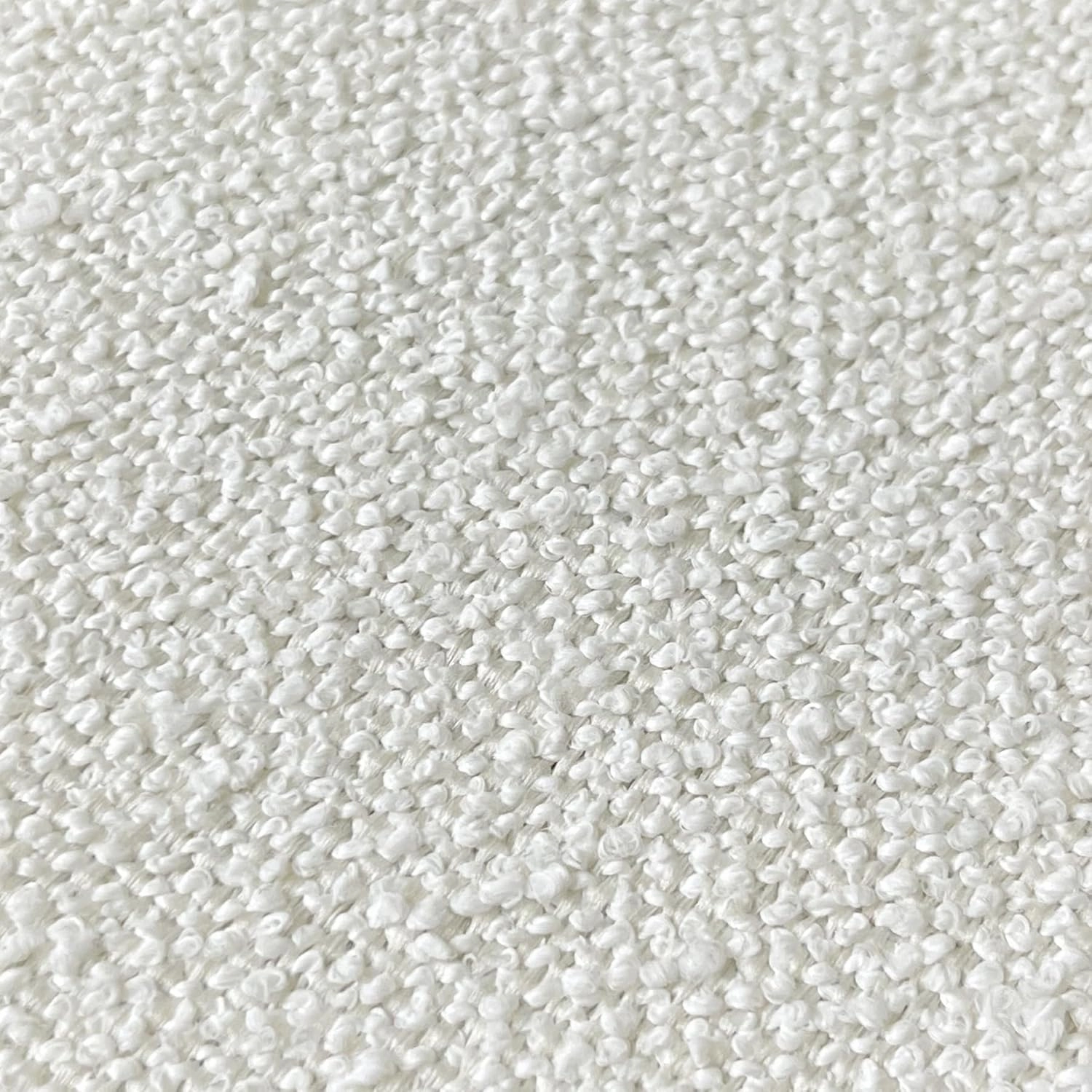 Outdoor/Indoor 22x24 inch Deep Seat Patio Cushions Set of 2 Resilient Foam Filling Water Repellent Stain-Resistant UV Resistant Weather Resistant Patio Cushions Cream White Boucle