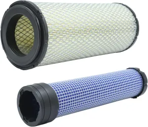 Outer & Inner M131802 & M131803 for Kawasaki John Deere Air Filter Donaldson P821575 & P822858, Kohler 2508301 & 2508304, Scag Walker Grasshopper Gravely Lawn Mower Exmark Lazer Z Parts