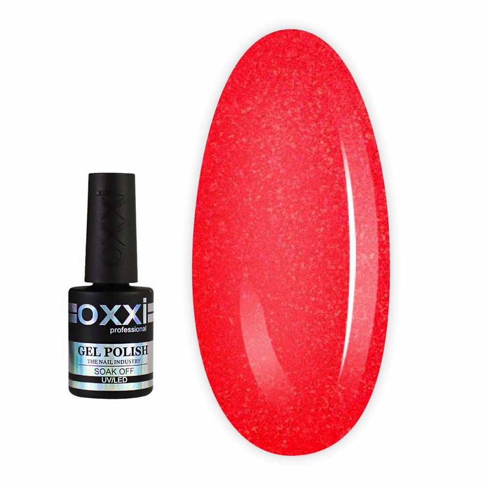 Oxxi Professional Gel Color 10ml. Part 3 (101-170) Nail Polish French, Red, White, Pink, Enamel, Shine Led, Uv Soak Off, Nail Art Diy Salon, Home manicure (Gel Polish 150 (bright red, microshine))