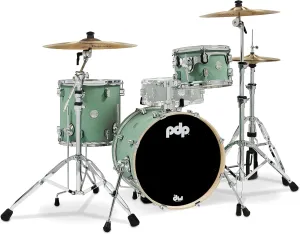 Pacific Drums & Percussion PDP Concept Maple Bop 3-Piece, Satin Seafoam Drum Set Shell Pack (PDCM18BPSF)
