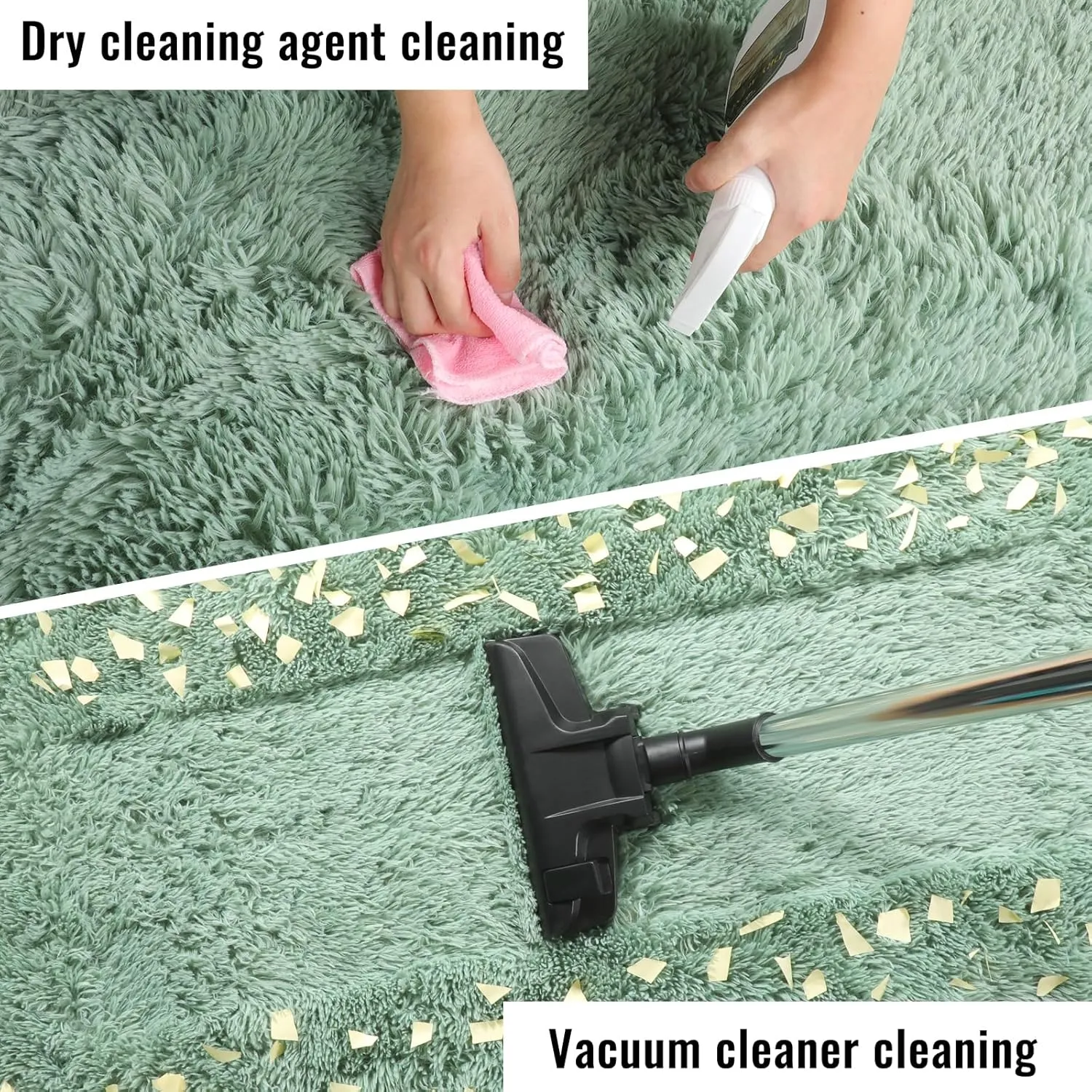 PAGISOFE Machine Washable Sage Green Rugs for Bedroom, 4x6 Ft Rectangle Fluffy Rug Plush Fuzzy Carpet for Kids Room, Green Rug Home Decor Aesthetic,Non-Slip Indoor Rugs for Nursery Decor Girls Boys