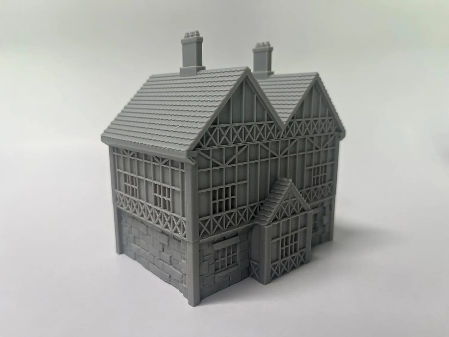 Paintable Tabletop Miniature Little Town Building Terrains Compatible with RPG War Games - 18mm Scale Dioramas Building Set Scenery with Medieval Architecture Style by HAUTICO (HVillageHouses4-1)