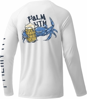 Palmyth Fishing Shirts for Men Long Sleeve Sun Protection Shirts UV UPF 50  T-Shirt Quick Dry